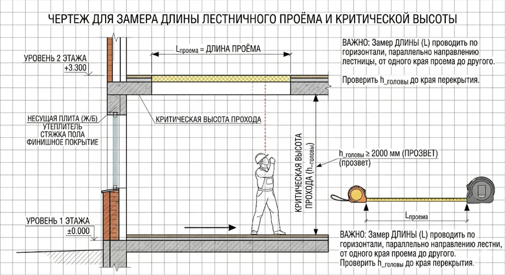Длина проёма