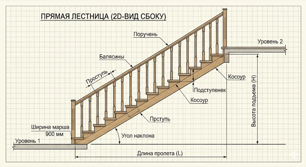 Прямая лестница